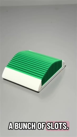 Slotted business card holder