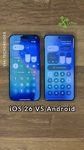 iPhone vs Android edición: Liquid Glass #Apple #WWDC25 #iOS26 #Liquidglass #Tech #Iphone #Review #iOS26 #Android | Xataka LATAM