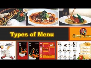 TYPES OF MENU