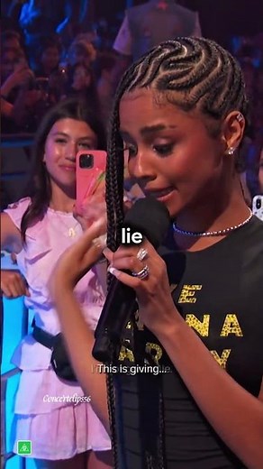 Tyla Drew Ice Spice LIVE on Stage — No Mic 😳🎨 #tyla #shorts