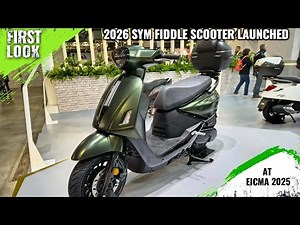 2026 SYM Fiddle 125cc Scooter Launched At EICMA 2025 - First Look - Full Exterior