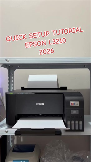 Quick Setup Tutorial Epson L3210 2026 🖨️ #printer #tutorial #ideas #setup #2026