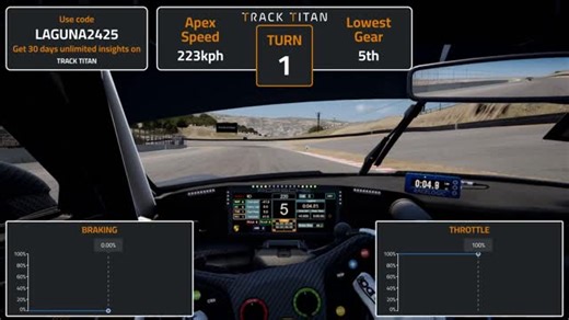 ACC Track Guides on Instagram: "ACC Laguna Seca Porsche 911 (992) GT3 R (Dry) Track Guide (Hotlap + Telemetry) Sign up with the code LAGUNA2425 for 30 days of unlimited AI driving tips at https://www.tracktitan.io/?referralCode=LAGUNA2425 Delve into the Laguna Seca circuit on ACC driving the Porsche 911 (992) GT3 R, as we discuss the iconic circuit and how you can master it. See our in-depth written guide for this combination https://app.tracktitan.io/track-guides/en/porsche_992_gt3_r-laguna_sec