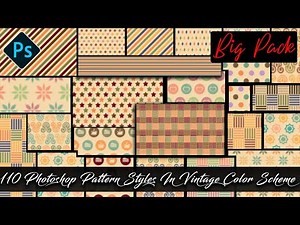 110 Photoshop Pattern Styles In Vintage Color Scheme Download