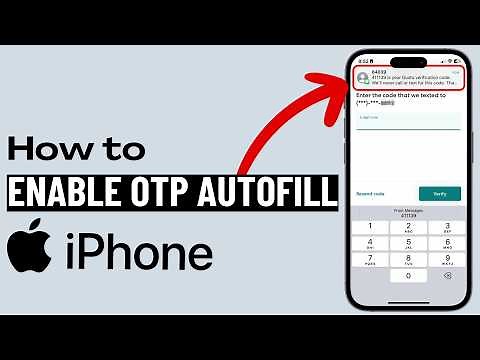 How to Enable OTP AutoFill on iPhone | Automatically Enter OTP From Messages (2025)