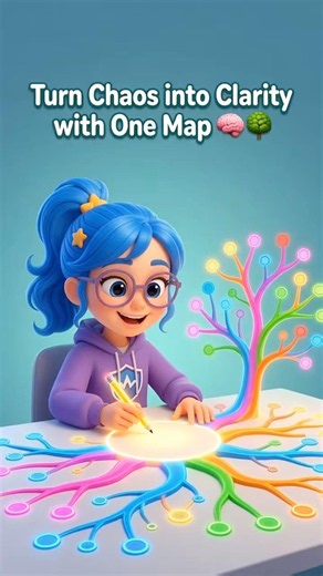 🌳 Turn Any Hard Topic Into One Simple Map (Mind Mapping Hack) 🔥