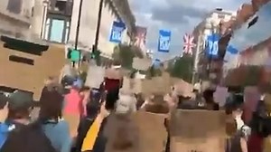 Lewis Hamilton attends Black Lives Matter protest in London