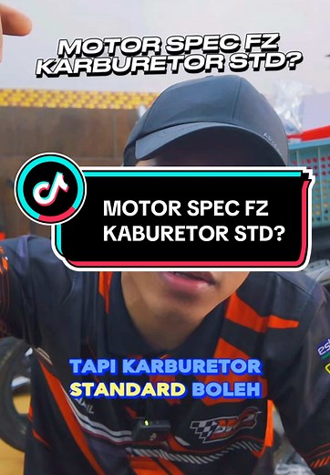 Motor Spec FZ: Boleh Ke Tak Pakai Kaburator STD?