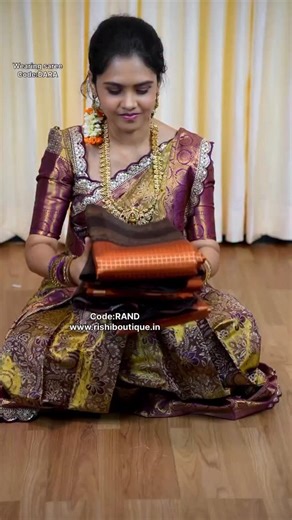 RISHI BOUTIQUE on Instagram: "Code: RAND💫Rs. 950 only. Gadwal semi silk sarees.💫www.Rishiboutique.in 🥰WhatsApp 8807326100🥰"