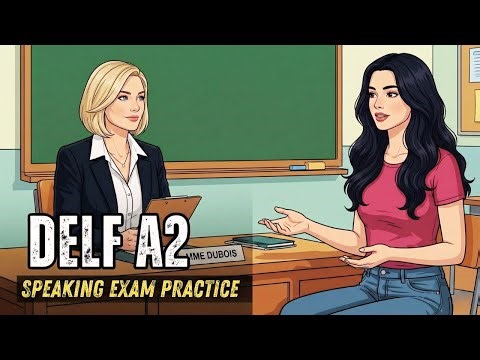 DELF A2 Production Orale (French) : Full Exam Simulation | Score 25/25 in Speaking Test