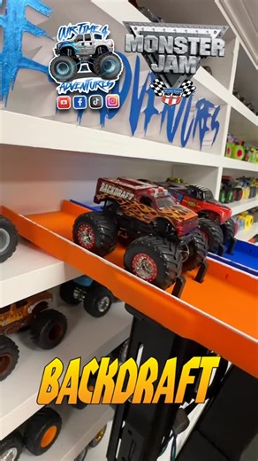 OurTime4Adventures on Instagram: "MonsterJam #Toy #MonsterTruck #Racing #1051 BackDraft 🆚 AXE fiery Hot Classic Battle @themetalshopfab_ @joe_foley23 OurTime4Adventures Merch and Track assemblies at https://ourtime4adventures.com 150k+ #SUBSCRIBERS THANK YOU to all of our fans for your support!! 👏🏁 OurTime4Adventures brings you the most exciting HotWheels and spinmaster diecast Monstertruck racing entertainment We have over 1800 Monster Trucks on display with the collection growing everyday!"