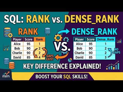 SQL RANK vs DENSE RANK Explained Key Difference