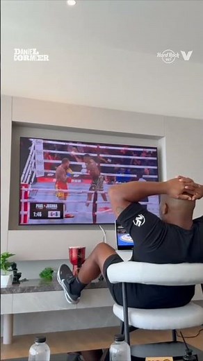 DC LOSES IT after Anthony Joshua KNOCKS OUT Jake Paul 👀🤯 #shorts #boxing #jakepaul #danielcormier