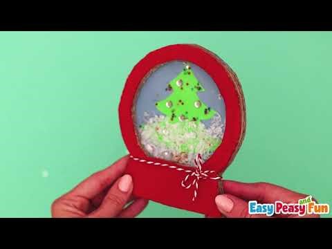 Cardboard Snow Globe Craft