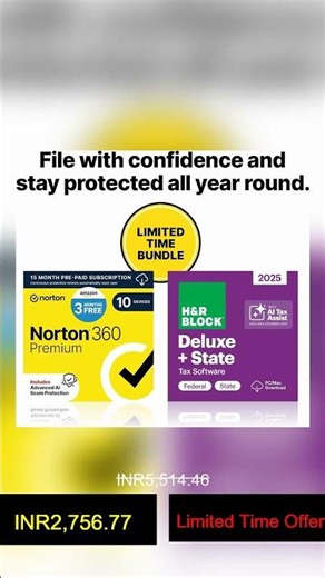 H&R Block Tax Software Deluxe + State 2025 Win/Mac [PC/Mac Online Code] | INR2,756.77 | Amazon