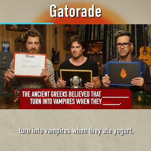 385K views · 7.1K reactions | Vampire Challenge w/ Ian Somerhalder | Rhett & Link | Facebook