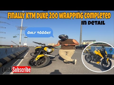 Finally Wrapped My Duke 200 🔥 | Full Transformation 2025