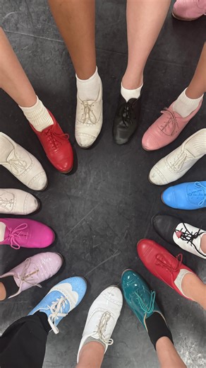 Mildura Ballet & Dance Guild on Instagram: "@blochau look what you’ve done!!! 💙💜🩷❤️💚🤍 Some people buy handbags, we prefer tap shoes 😍 #tapdance #tapshoes #dance #danceschool #dancers"