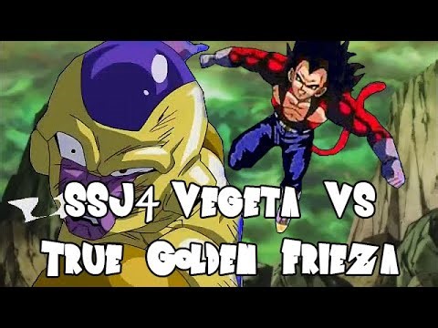 SSJ4 Vegeta vs True Golden Frieza
