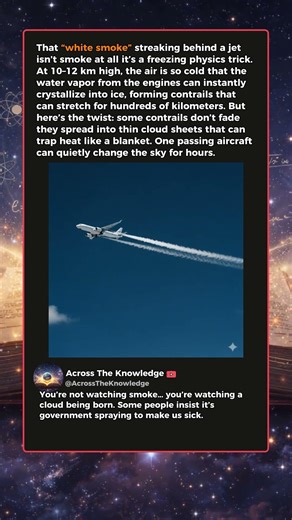 That Jet ‘Smoke’ Can Turn Into Clouds… Here’s Why