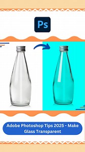 3.2K views · 23 reactions | Adobe Photoshop Tips 2025 - Make Glass...