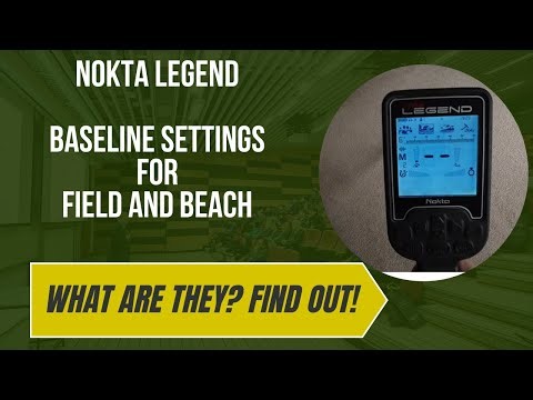 Nokta Legend - Metal Detecting: My Baseline Settings for Field & Beach