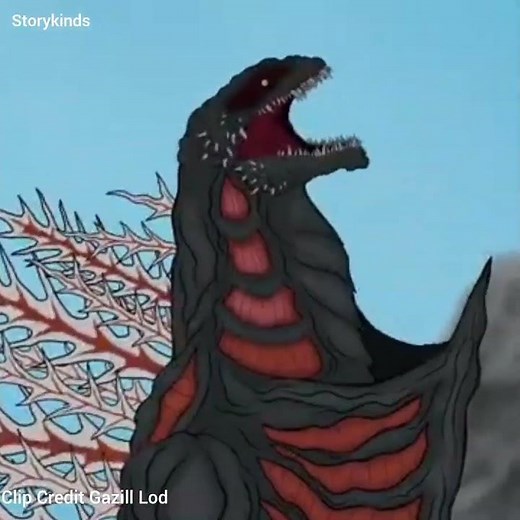Shin Godzilla Final Form vs Titanus Shimo #godzilla #storykinds