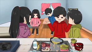 Yung puro bangayan mga kapatid mo, kaya dinaan nyo sa gantong laban😌 Watch the full video on our YouTube channel... 👉https://youtu.be/1nhxkyhFR0c | Bfive Animation new