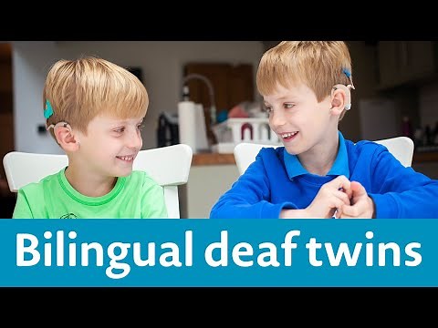 Our deaf twins can speak Italian and English!
