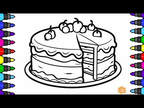 Birthday Cake Drawing Easy for Kids🎂 |