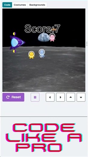 The Easiest Way To Build A Space Game 👾 #codingtutorial #stemforkids