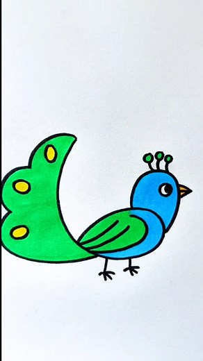 33K views · 66 reactions | How to draw a Peacock? Turn the number "6" into a beautiful peacock in just a few steps! Start with a "6," connect it to a wavy "n" for the body, and draw the neck. Add the eyes, a smiling beak, some elegant curved lines, and three circles for feathers. Top it off with a crown to finish your royal peacock! Save this easy drawing idea for your next creative session! | Easy Drawing Ideas | Facebook