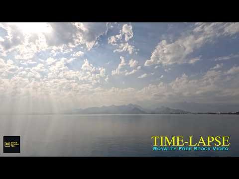 4K Cinematic Time-Lapse of Calm Sea & Cloudy Sky | Silent Nature Stock Footage