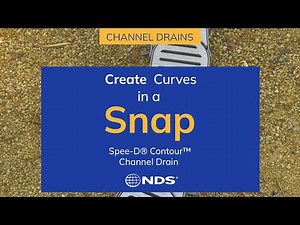 Create Curves in a Snap with the Spee-D® Contour™ Channel Drain