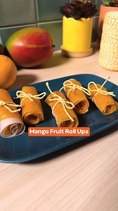 Trade your store-bought fruit rollups for these easy, healthy mango rollups! No added sugar plus all the nutritional benefits of mango make this snack a joyful treat you can feel great about having. #rollup #easysnack #kidfriendly #backtoschool #snacks #kidfriendlysnack #recipes #mango #mangos | Mango Board