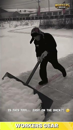 Simple & Ergonomic Manual Snow Pusher for Clearing and Maintenance in Heavy Snowfall