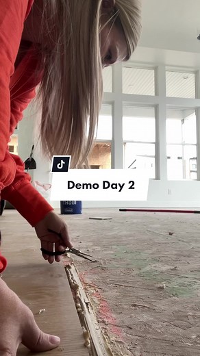 New LVP flooring is going in on Monday and im so excited!! #diy #diyproject #homerenovation #homebuildingjourney #homedesign #demoday
