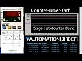 Counter/Timer/Tach (CTT) Stage 1: Up-Counter Demo from AutomationDirect