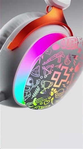 QK Pulse White - Wireless gaming headset, Tri-mode, RGB, Software, AI noise-cancelling microphone