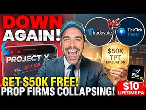 ProjectX CRASHED AGAIN! TickTick Trader v Tradovate WAR $50K Take Profit Trader Giveaway Lucid Flex