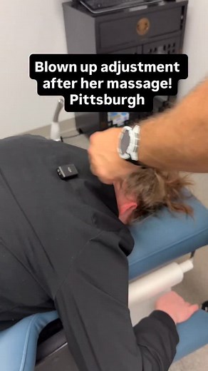 Upper back pain that’s so persistent she gets a massage and an adjustment! #chiropractor #chiropractic #adjustment #chiro | Revive Chiropractic & Rehabilitation