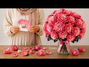 Easy Ribbon Roses🌹for Beginners (So Easy!)