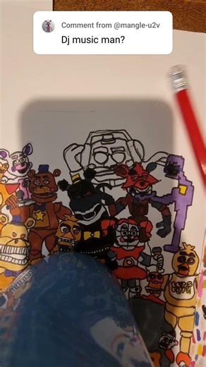 #fnaf dj music man drawing