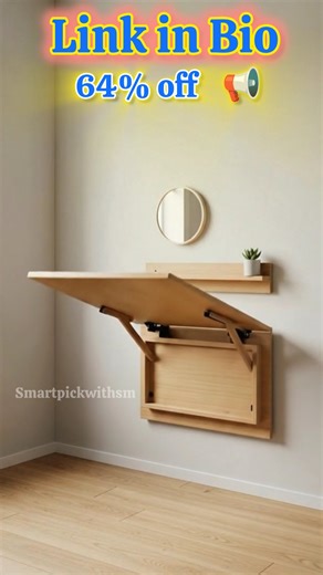 “Space Saving Study Table 🔥 Wall Mounted Workstation Review | Best Table Under ₹1500”