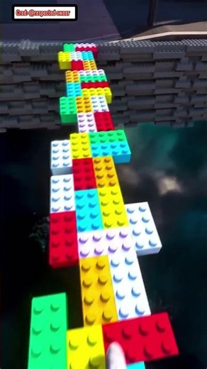 Phiêu Lưu Lego Sập Cầu Bay Ra Vũ Trụ 🧱🌌😂#shorts