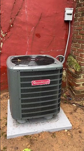 Goodman AC Condenser Installation #hvac#acgoodman#installation.