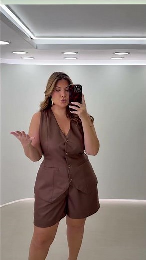 Colete Plus Size Alfaiataria