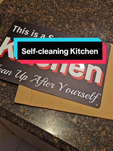 This is NOT a self- cleaning kitchen ! I wish my family would read it daily lol . They are definitely avoiding it 🤣