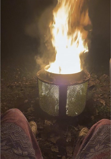 Washing Machine Fire Pit Story Time