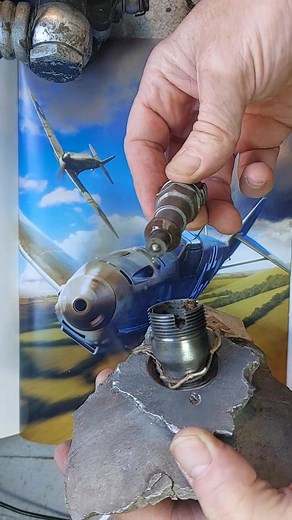 35K views · 523 reactions | The Me109 fuel injector, a tiny advantage over the Spitfire's Merlin carburettor. Dug up near Sandwich, Kent having been shot down by a Spitfire, before the Battle of Britain even started. | Wing Leader | Facebook